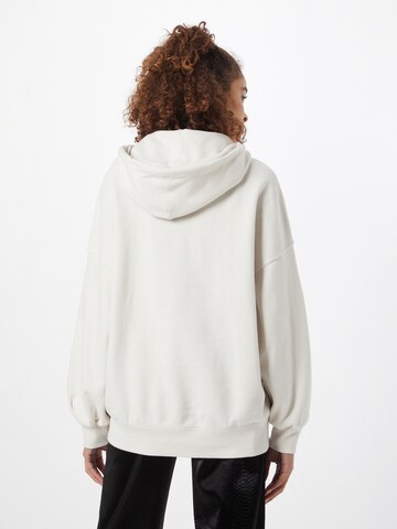 Abercrombie & Fitch Sweatshirt 'SUNDAY' i hvid