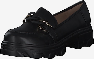 LA STRADA Moccasins in Black: front