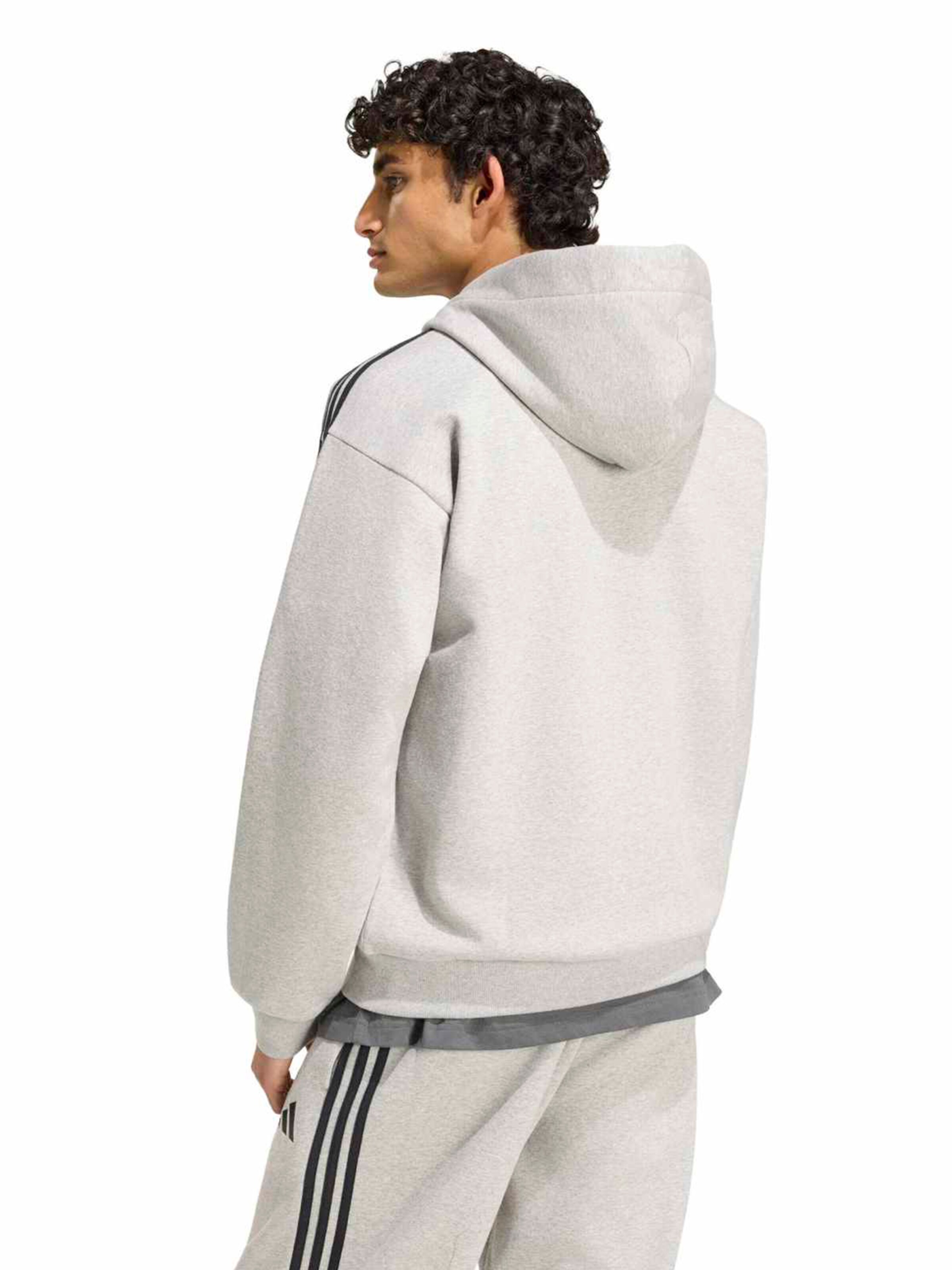 ADIDAS SPORTSWEAR - Casaco de treino em moletão em cinzento