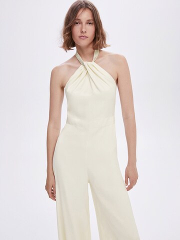 MANGO Jumpsuit 'Cisne' i beige: forside