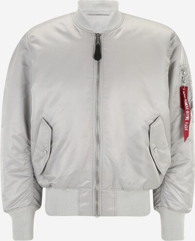 ALPHA INDUSTRIES Between-season jacket 'MA-1' in Light grey / Crimson / White, Item view
