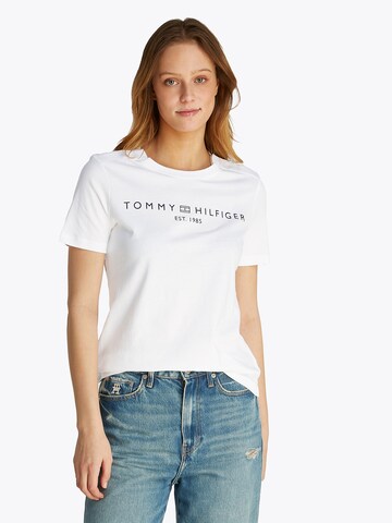 balta TOMMY HILFIGER Marškinėliai: priekis