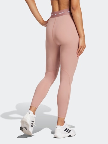 ADIDAS PERFORMANCE Skinny Workout Pants in Pink