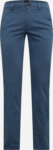 BOSS - Slimfit Calças chino em azul: frente