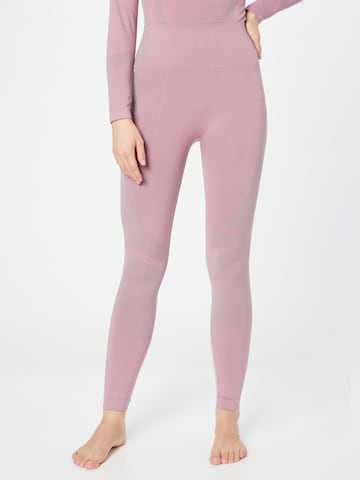 4F Skinny Workout Pants in Pink: front
