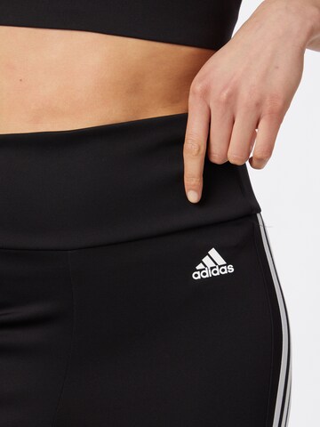 Skinny Pantaloni sportivi 'Designed To Move High-Rise 3-Stripes 3/4' di ADIDAS SPORTSWEAR in nero