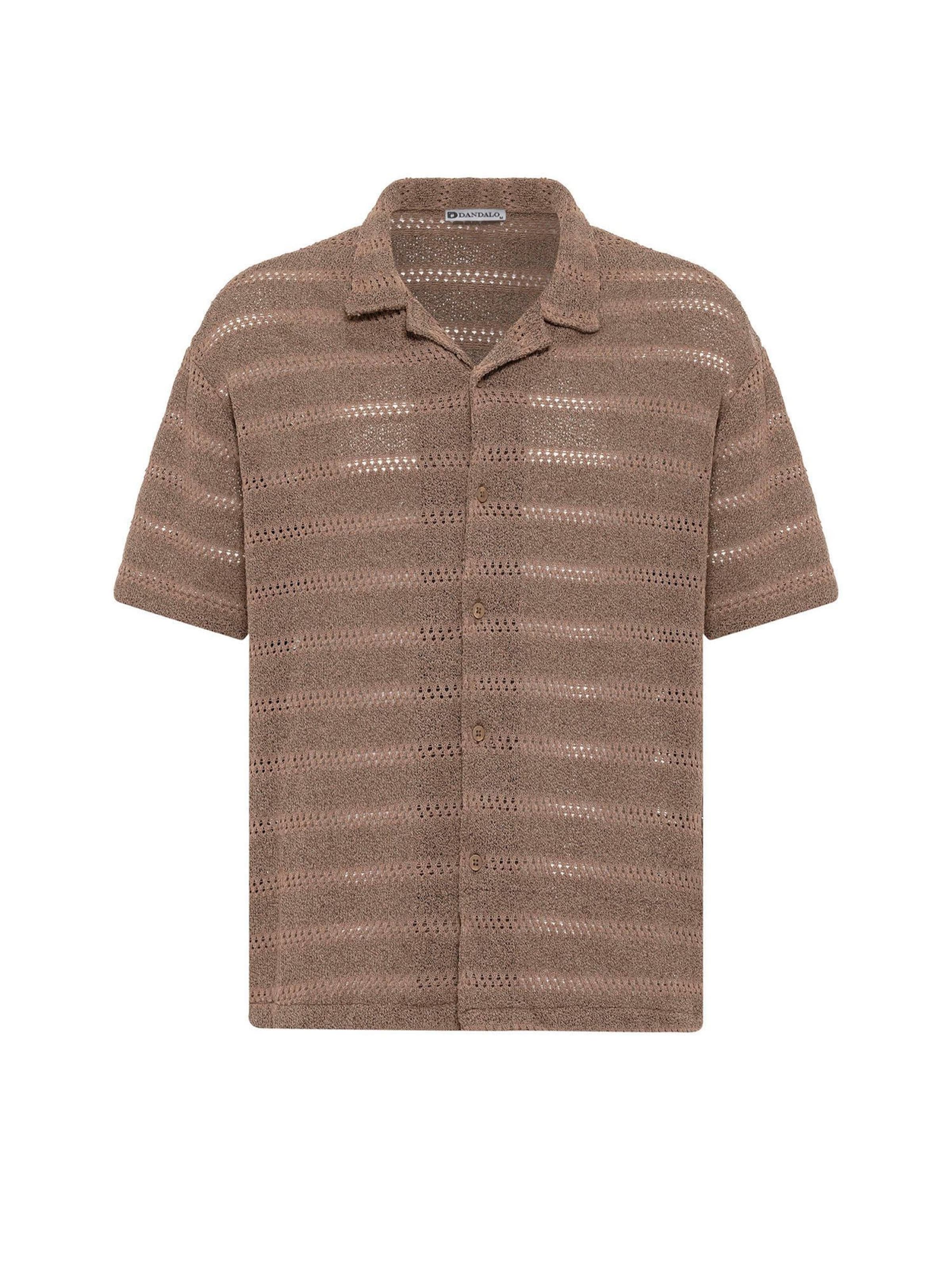 Dandalo Comfort fit Srajca | rjava barva: sprednja stran