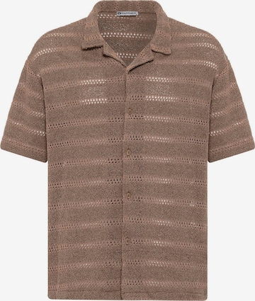 DandaloComfort Fit Košulja - smeđa boja: prednji dio