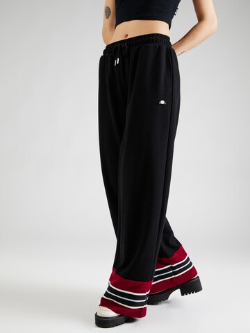 Wide Leg Pantalon 'Tricia' ELLESSE en noir : devant