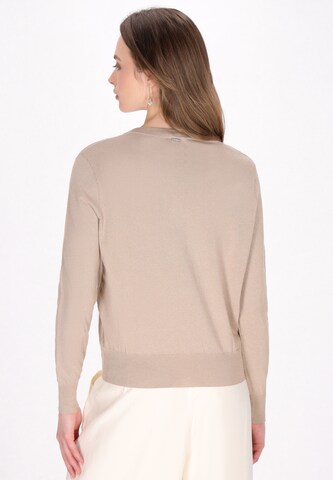 DreiMaster Klassik Вязаная кофта 'Classic Look' в Бежевый