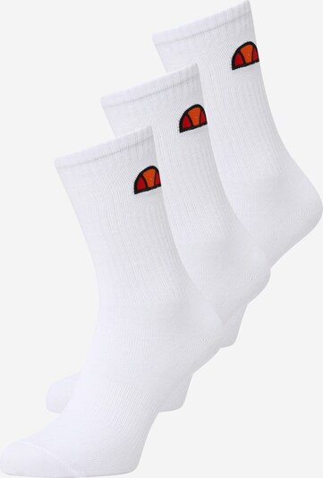 ELLESSE Sports socks in Orange / Blood red / White, Item view