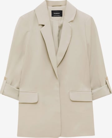 Pull&Bear Blazer in Beige: front