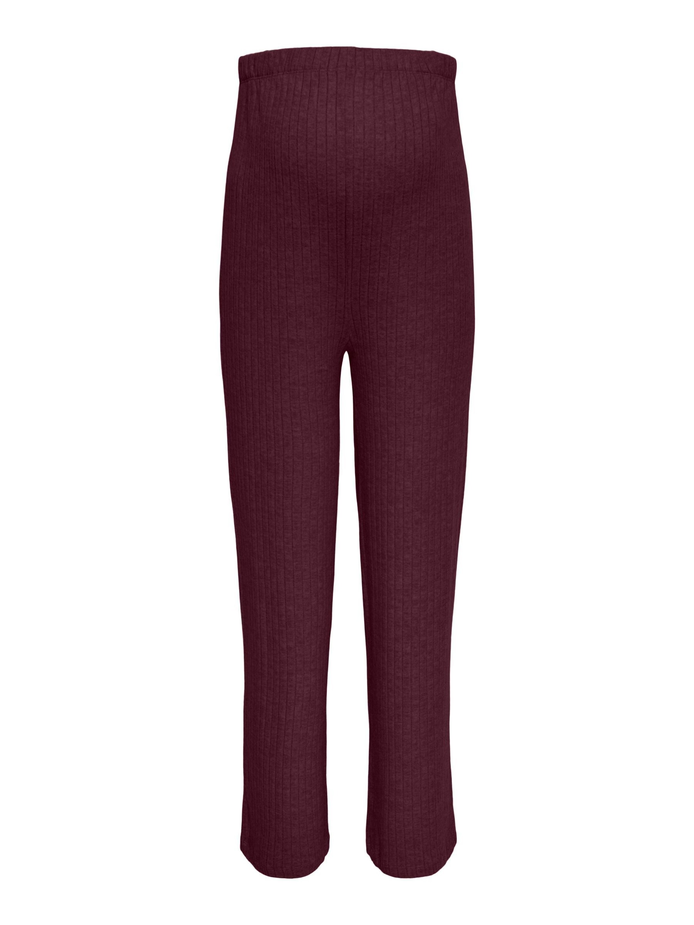 Only Maternity Wide Leg Hose 'OLMLola' in Rot: Vorderseite