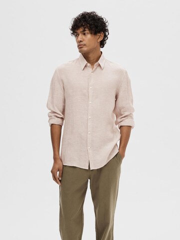 SELECTED HOMME Regular fit Overhemd in Grijs: voorkant