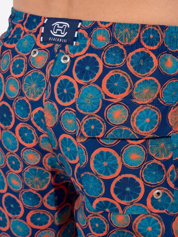 HOM Zwemshorts ' Beach Boxer Trapani ' in Blauw