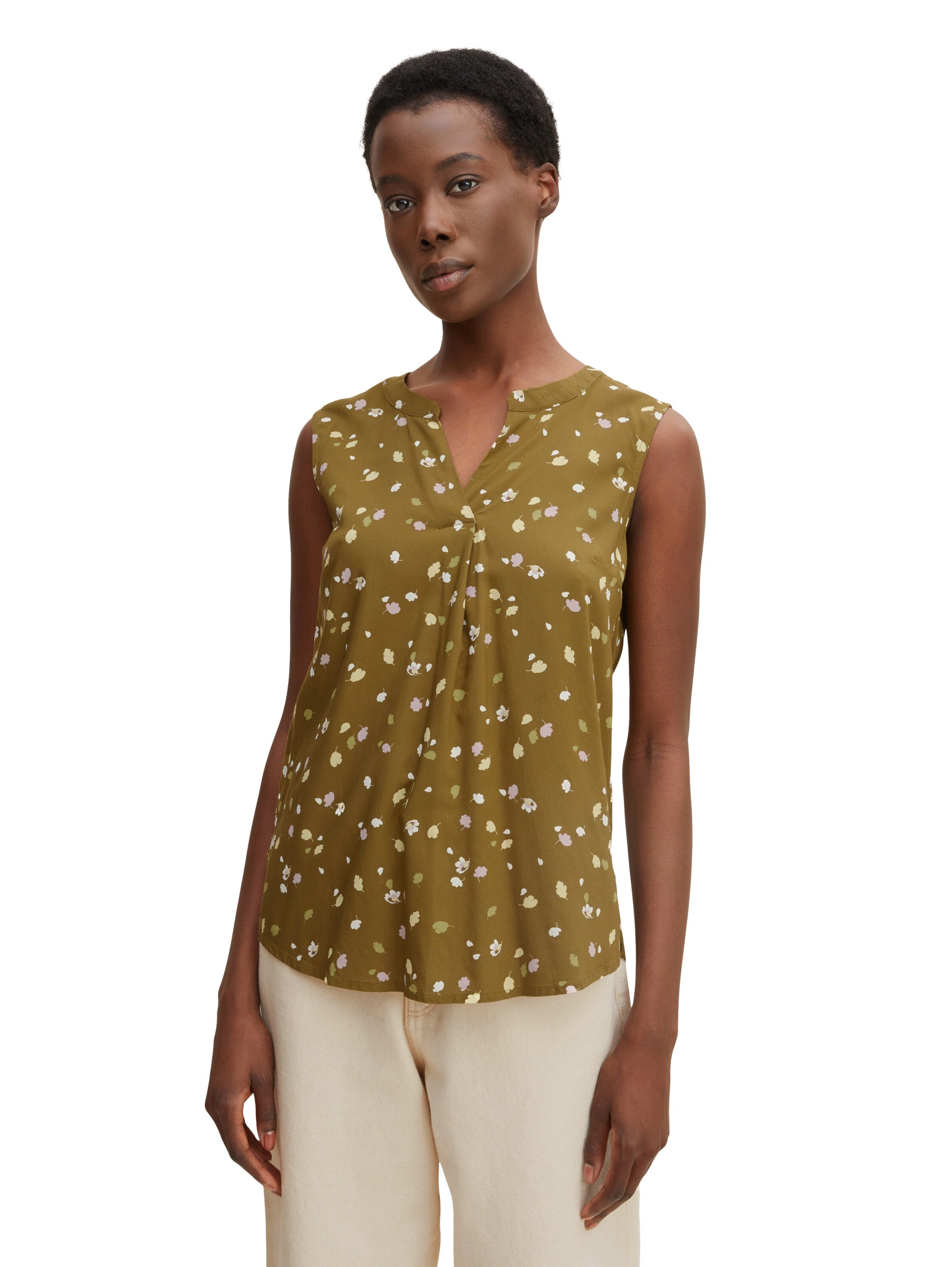 Frauen Große Größen TOM TAILOR Bluse in Oliv - WU50917 Frauen Große Größen TOM TAILOR Bluse in Oliv - WU50917