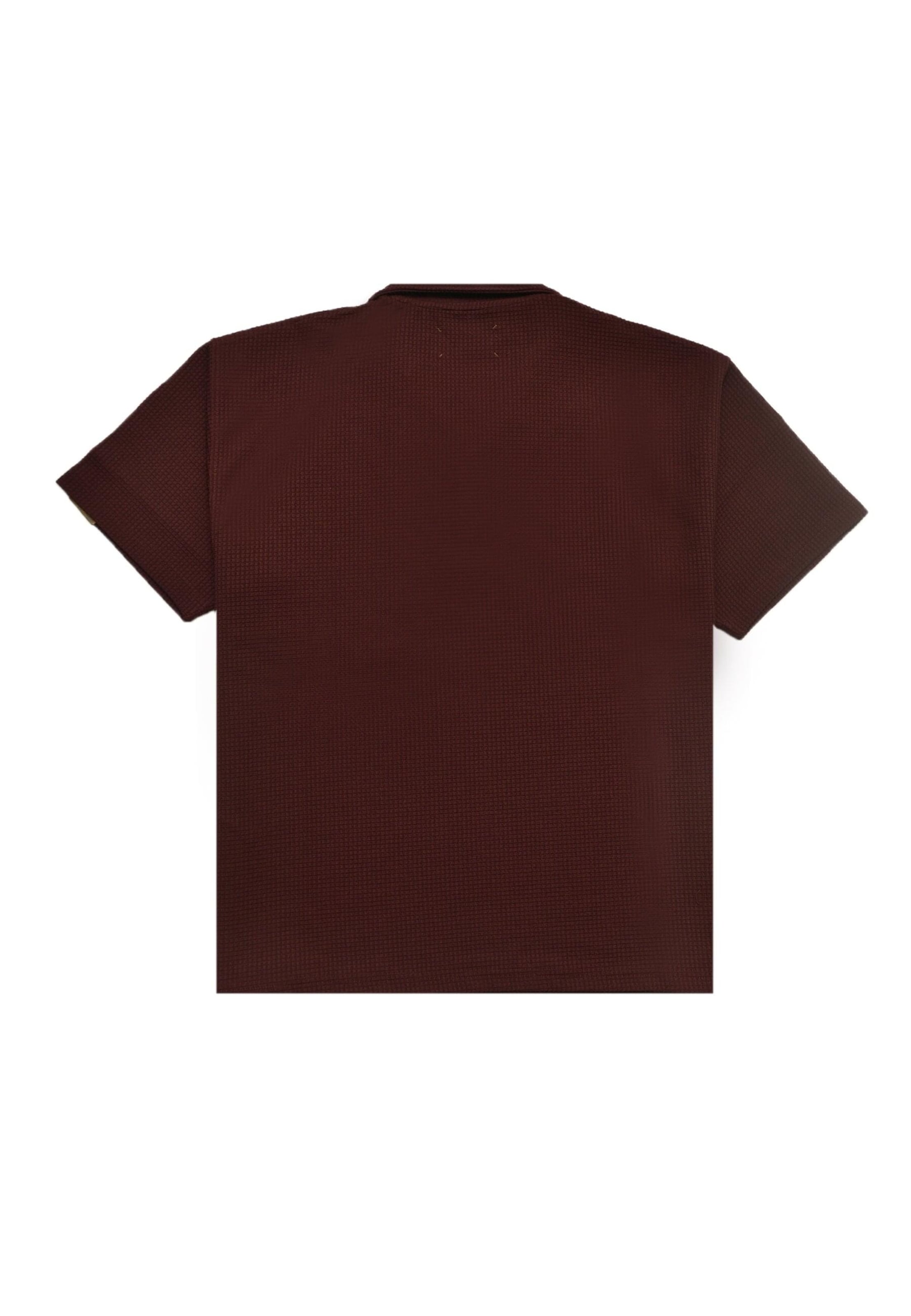 Pas De Monaco Poloshirt 'WAFFLE' in Rot
