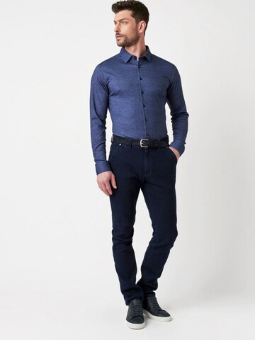 DESOTO Slim fit Button Up Shirt in Blue