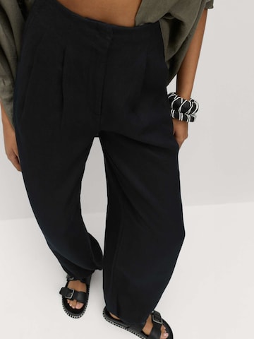 Baggy Pantalon Marks & Spencer en noir : devant