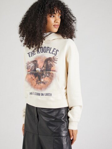Sweat-shirt The Kooples en beige : devant