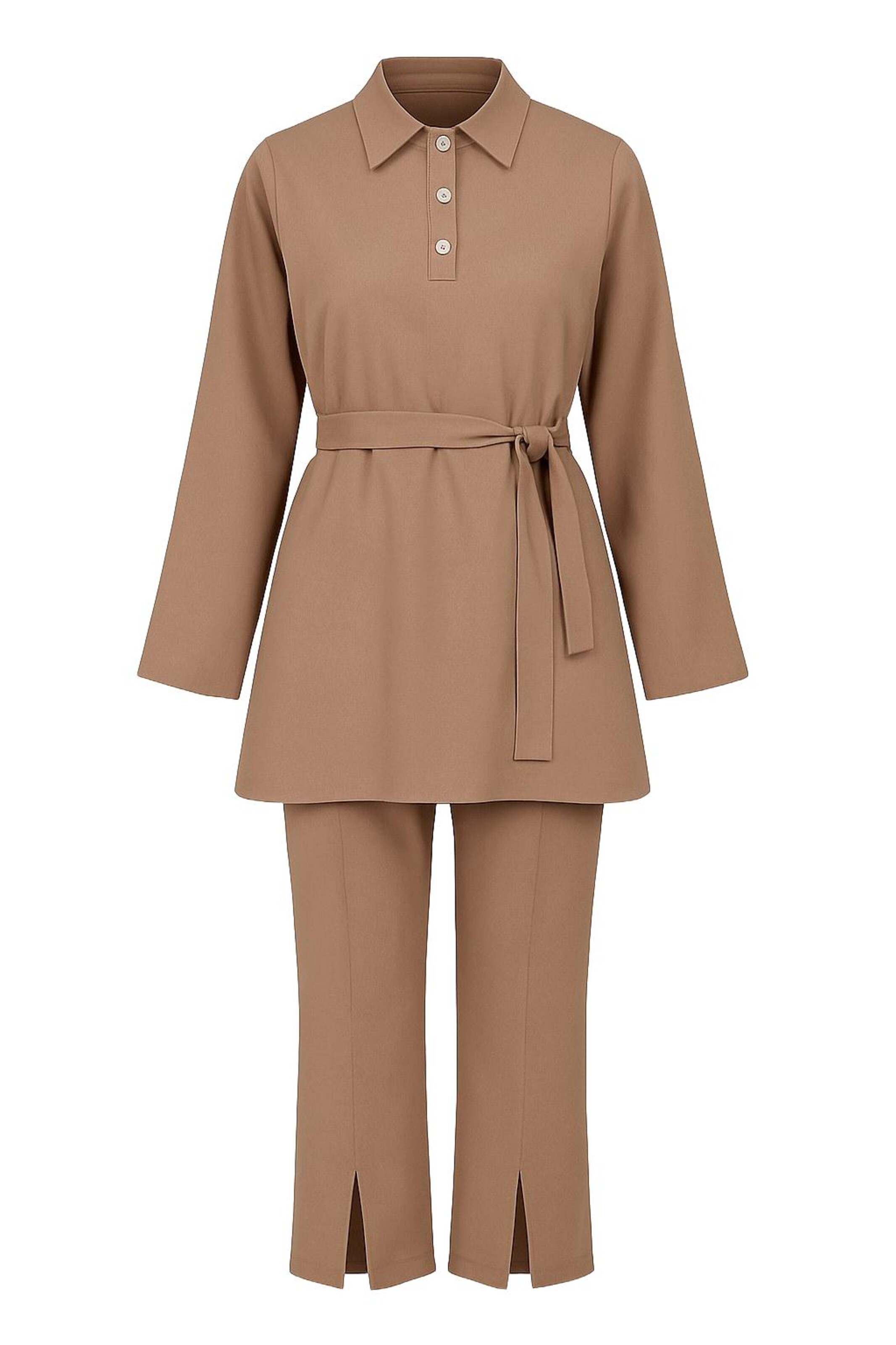 MODAMIHRAM Hosenanzug in Braun: Vorderseite