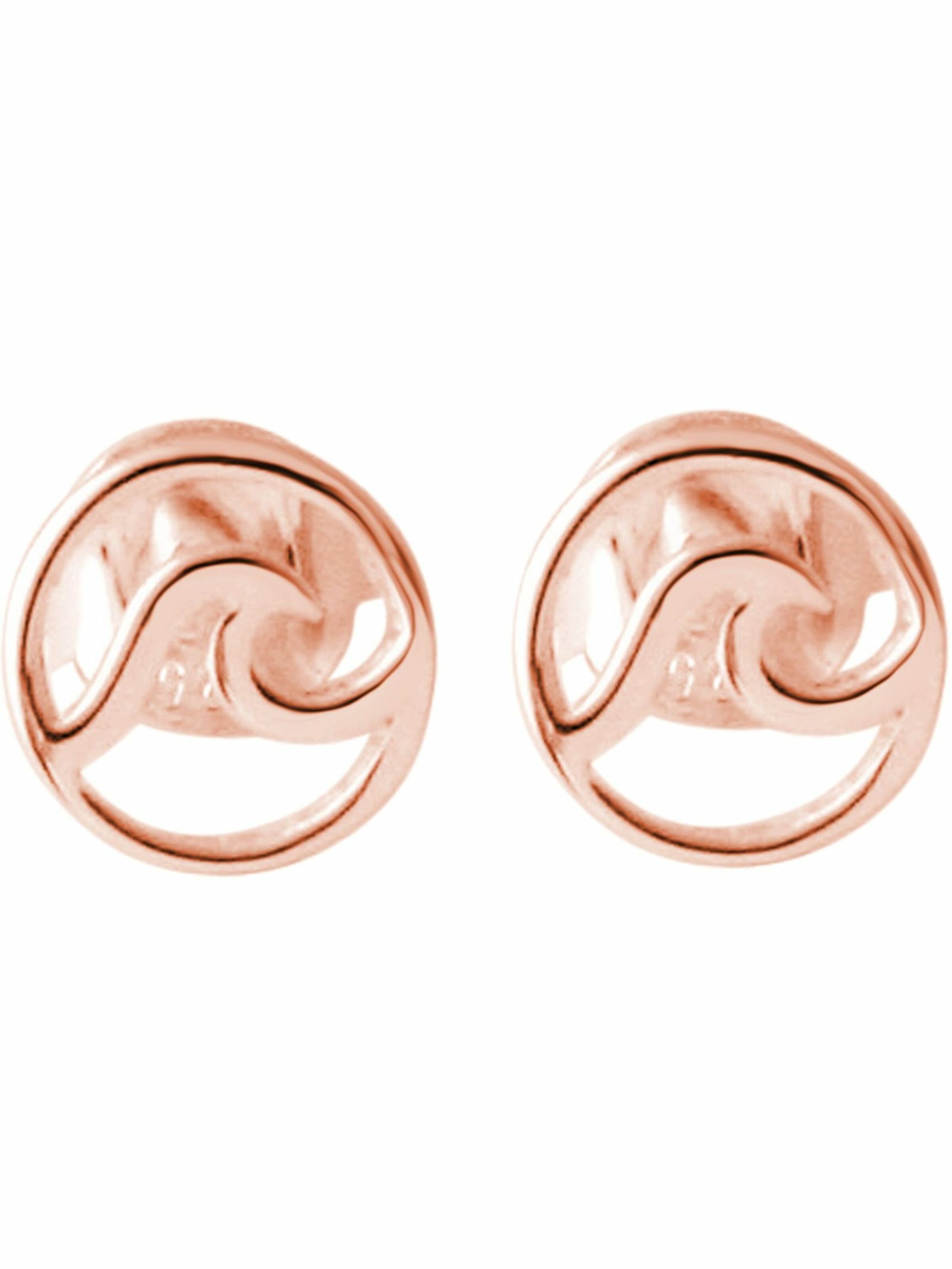 Gemshine Earrings 'Welle' in Pink: front