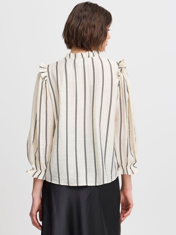 ICHI Blouse 'Sanja' in Beige