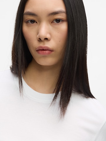 Karl Lagerfeld Majica 'Signature' | bela barva