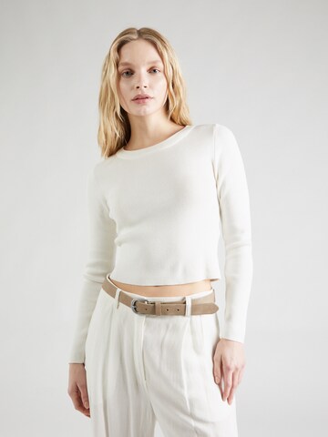 Pull-over 'Jaz' Noisy may en blanc : devant