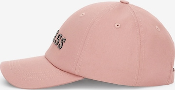 Casquette GUESS en rose : devant