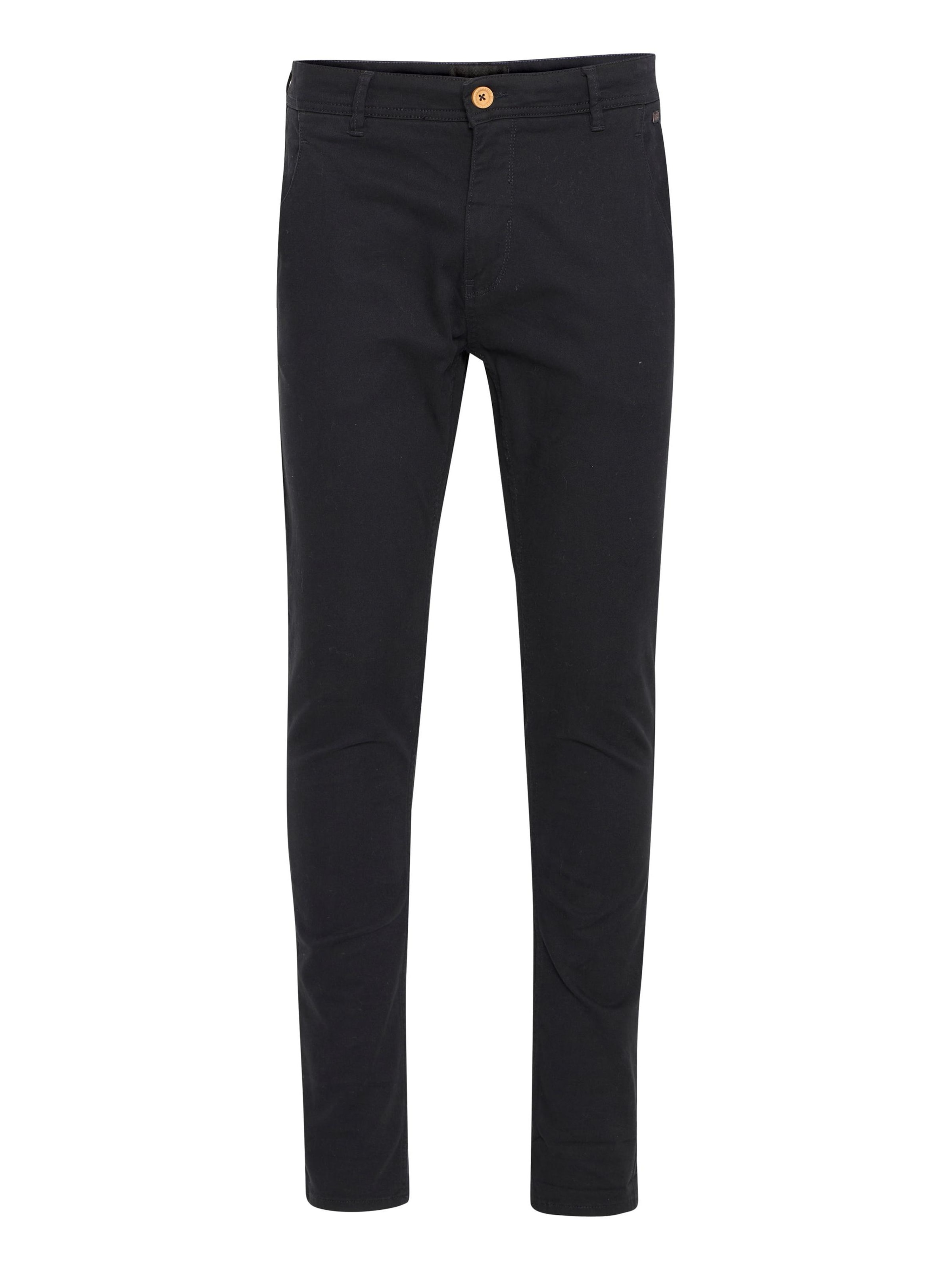 BLEND - Calças chino 'Natan' em preto: frente