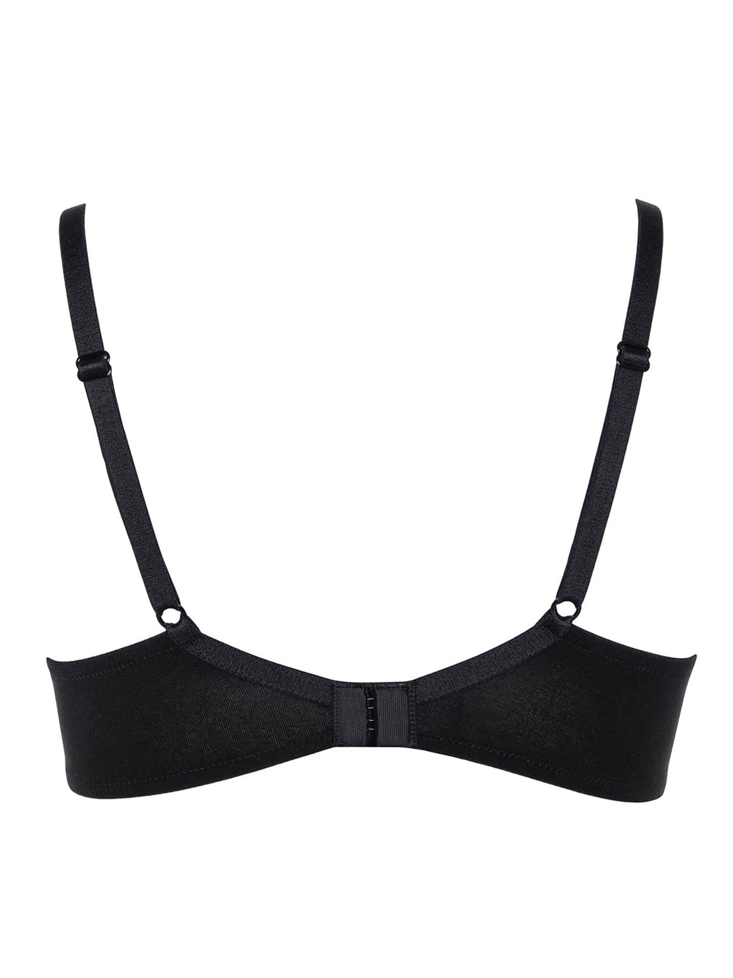 Lisca T-shirt Bra 'Ines' in Black