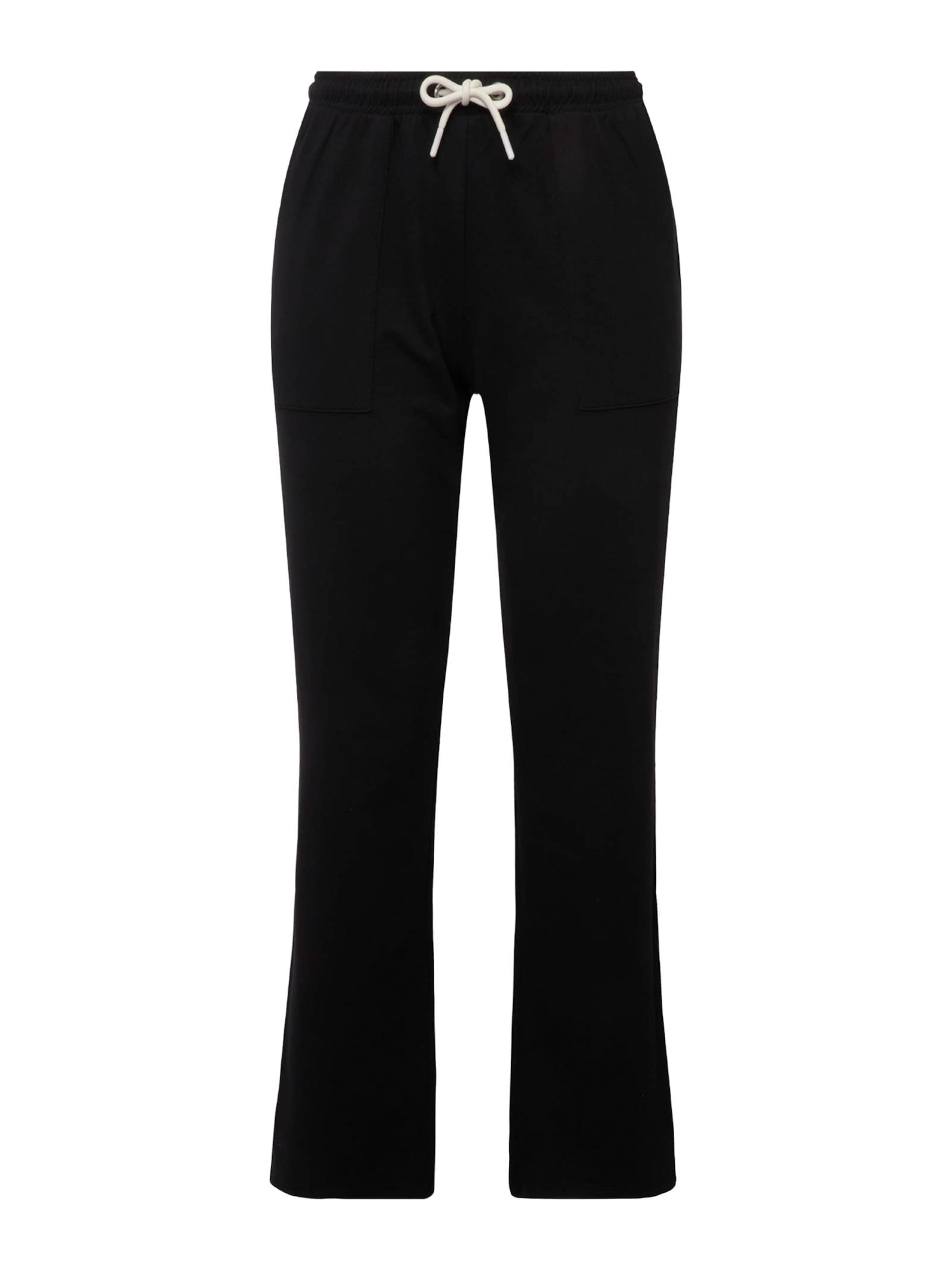 Bootcut Pantalon Ulla Popken en noir : devant