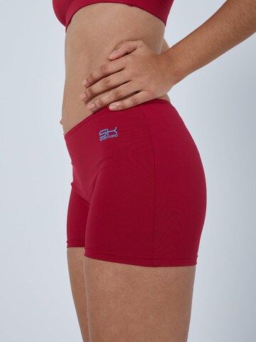 SPORTKIND Skinny Sportbroek 'Short Tights' in Rood