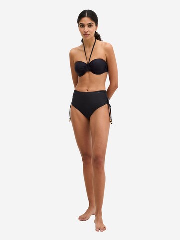 Bas de bikini ' Abstract Floral ' Marc O'Polo en noir : devant