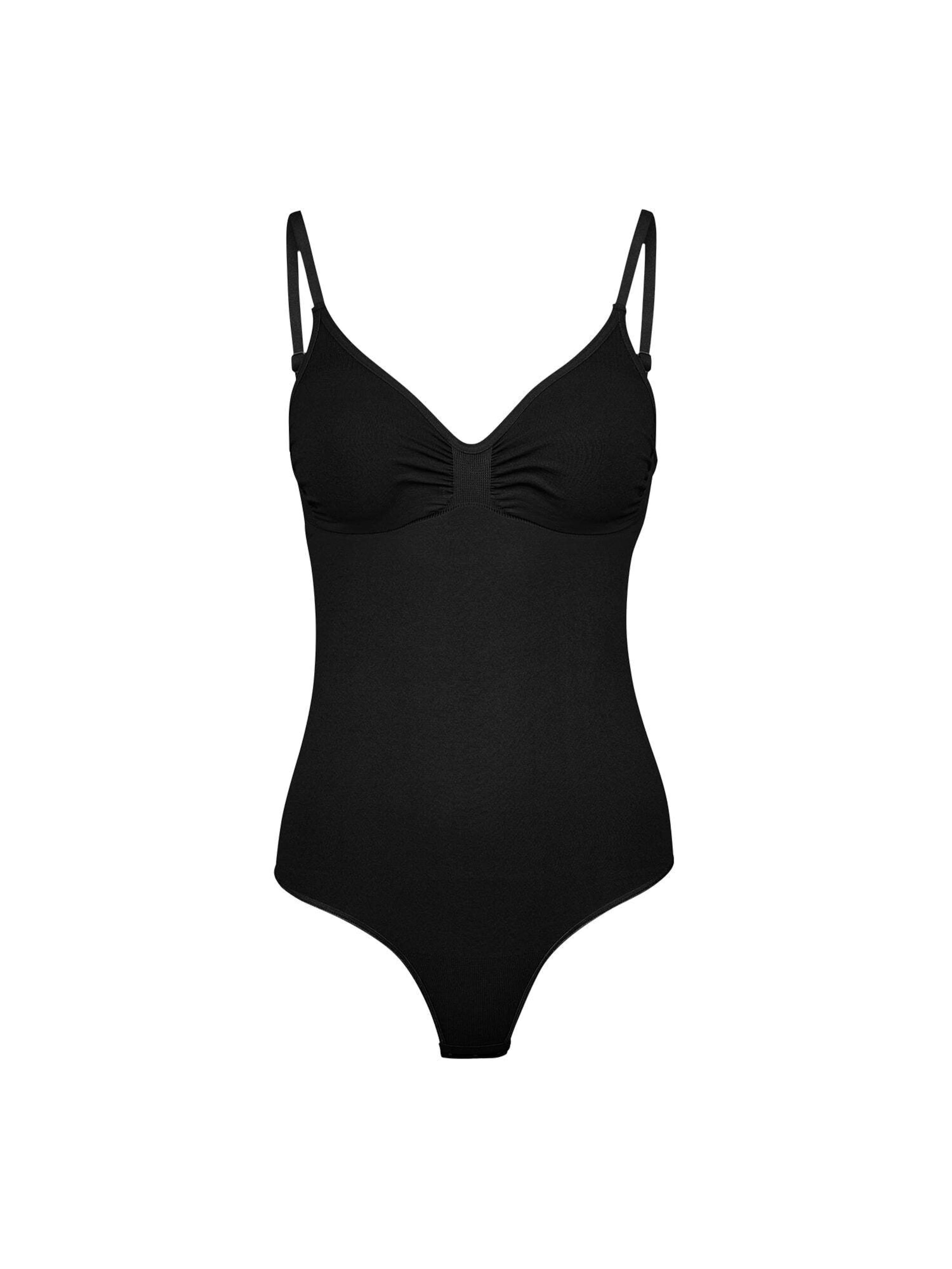 SNOCKS Shapingbody in Zwart: voorkant