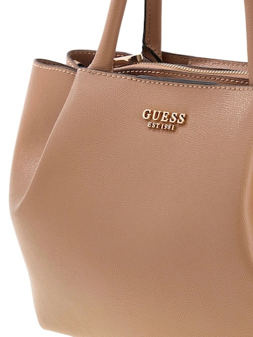 GUESS Handbag 'Amorette Girlfriend' in Beige