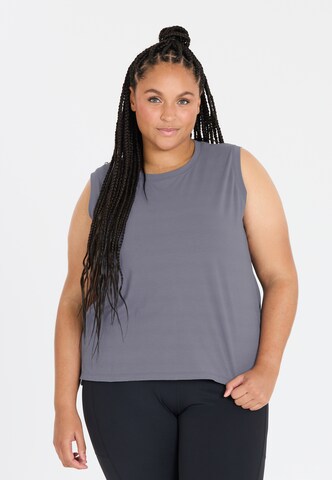 Q by Endurance Top 'Laurina' in Blau: Vorderseite