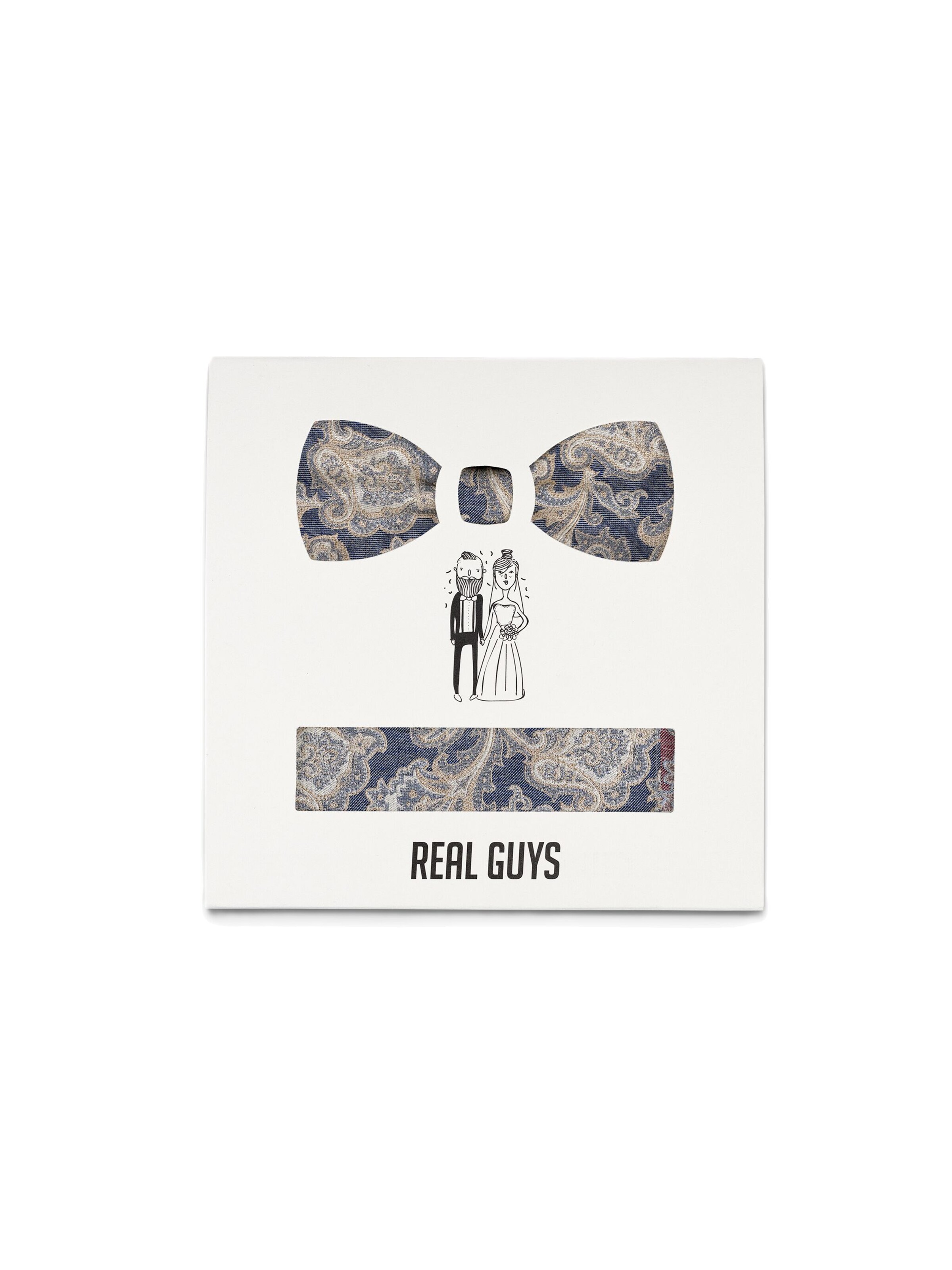 Real Guys Bow Tie '5827FSET' in Blue