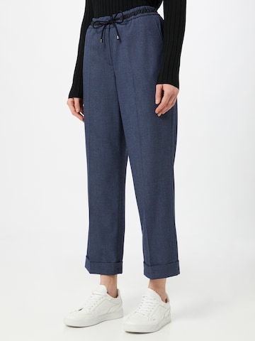 OPUS Pleated Pants 'Manina' in Blue: front