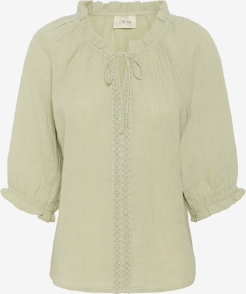 Chemisier 'Bellis' Cream en vert : devant