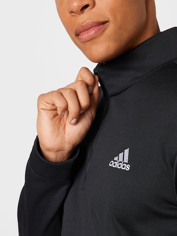 melns ADIDAS SPORTSWEAR Sportiska tipa džemperis