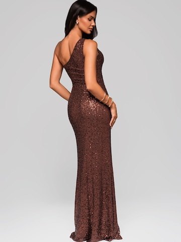 Ombre Evening Dress in Brown