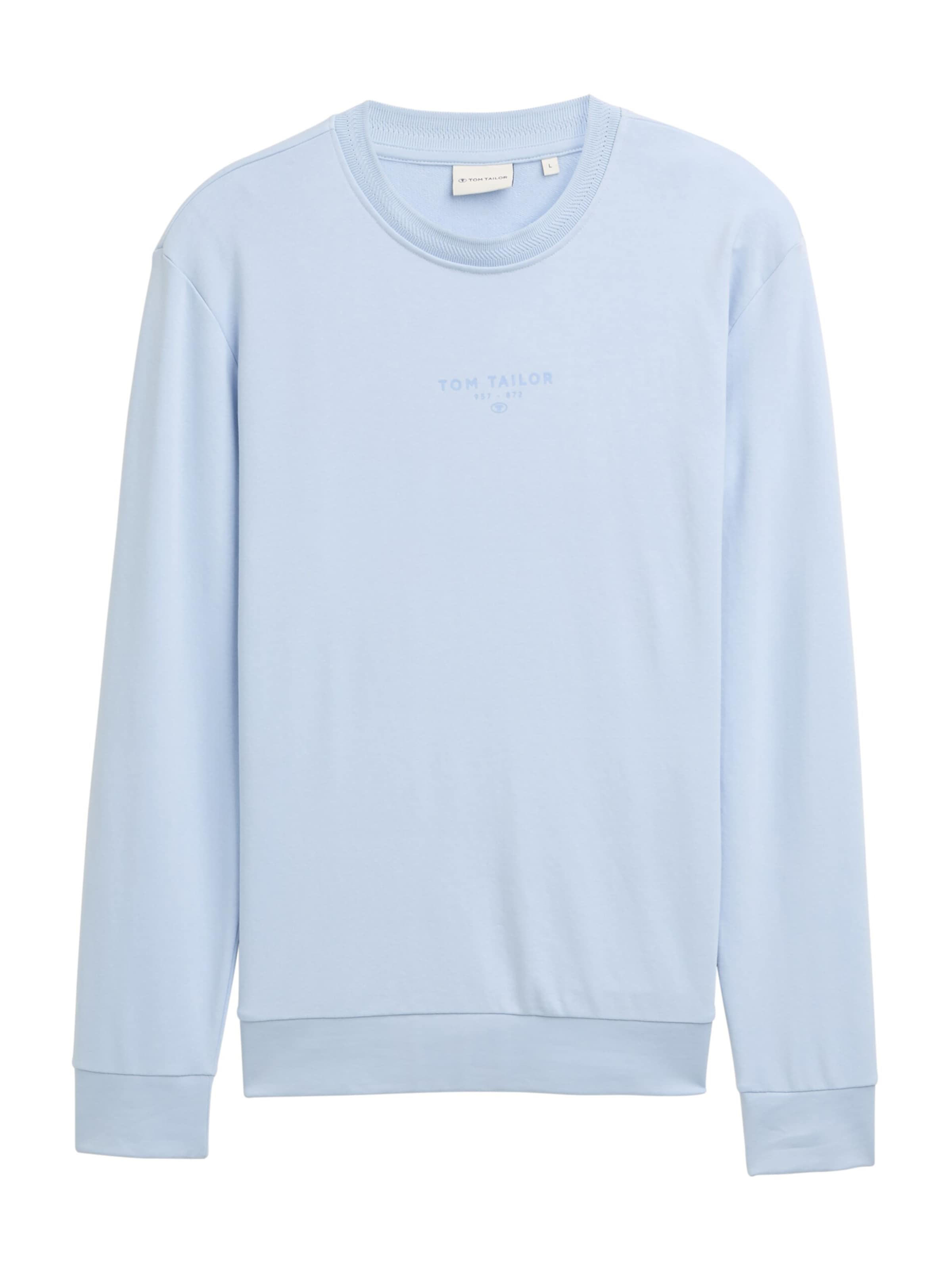 TOM TAILOR Sweatshirt in hellblau, Produktansicht
