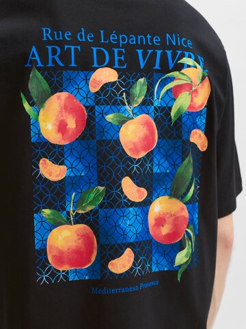 T-Shirt 'JJLEMON' JACK & JONES en noir