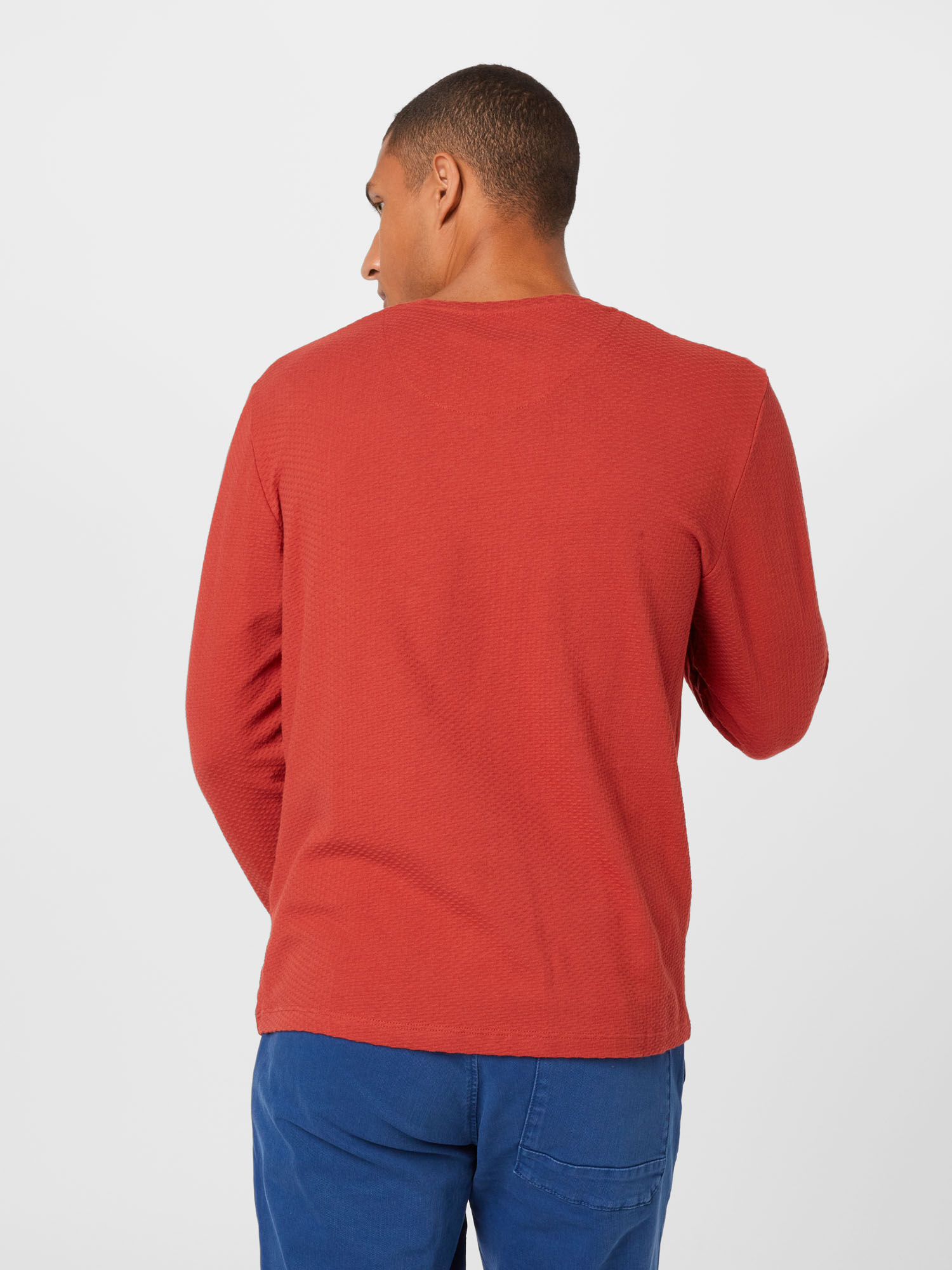 T-Shirt TOM TAILOR en Rouge Orangé 