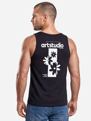 Neverless Shirt 'Artstudio Flowers'‌ in Schwarz