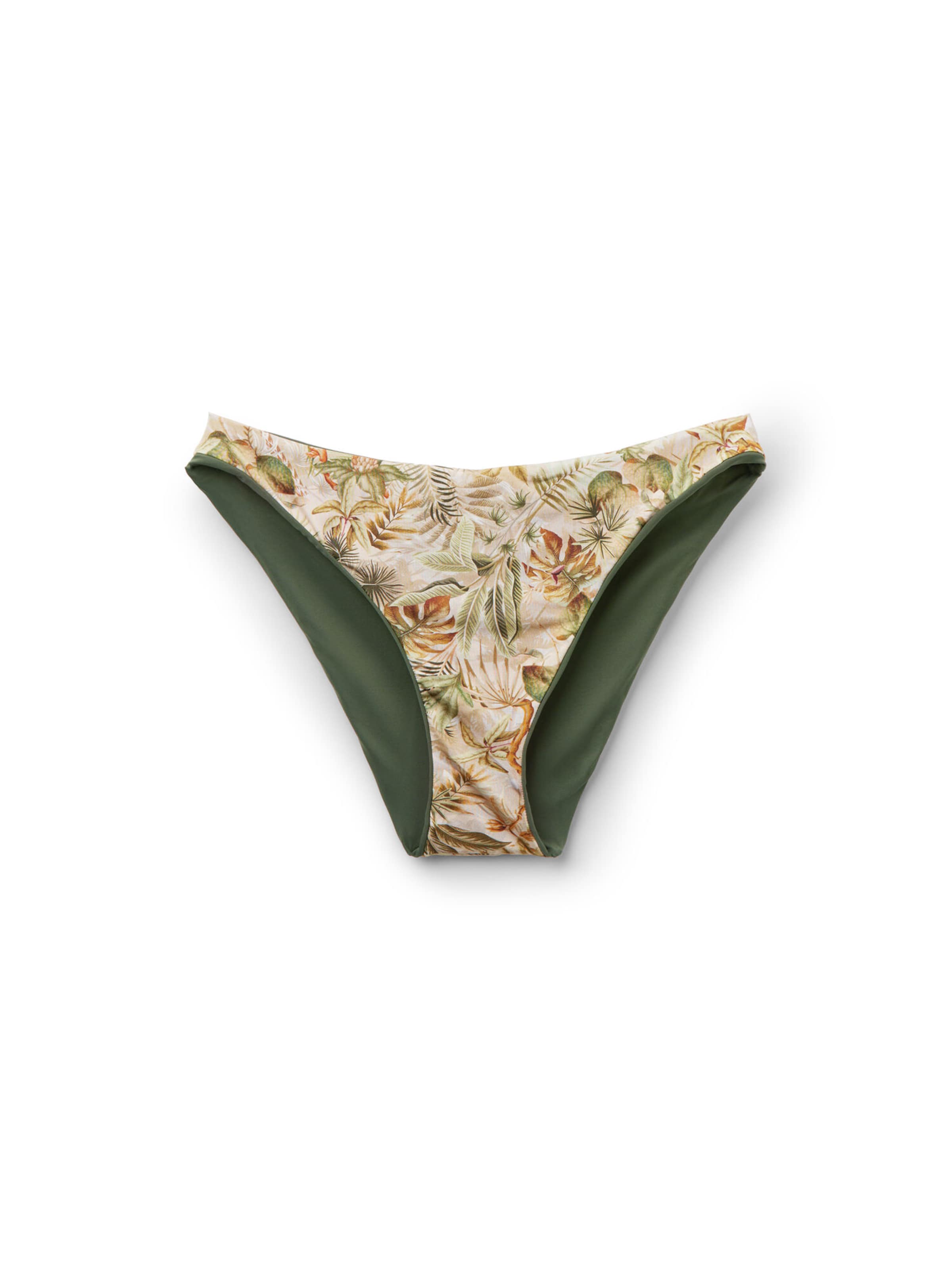 CALZEDONIA Bikinihose 'Tropical Foliage' in Beige: Vorderseite