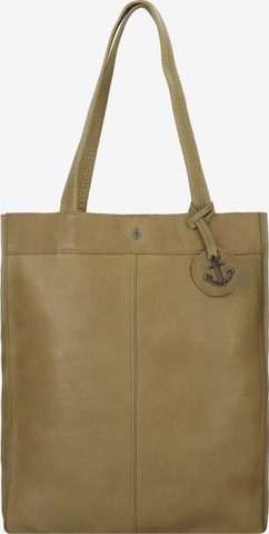 Harbour 2nd Shopper 'Anchor Love Elbe 1' in Grün: Vorderseite