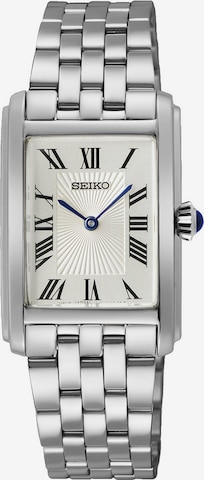 SEIKO Analoguhr in Silber: predná strana